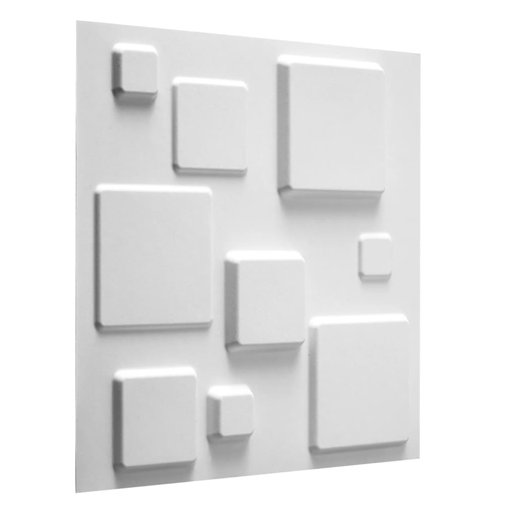 WallArt 3D zidne ploče s uzorkom kvadrata 12 kom GA-WA09
