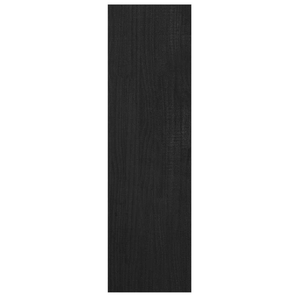 vidaXL Ormarić za knjige / pregrada crni 40x30x103,5 cm od borovine