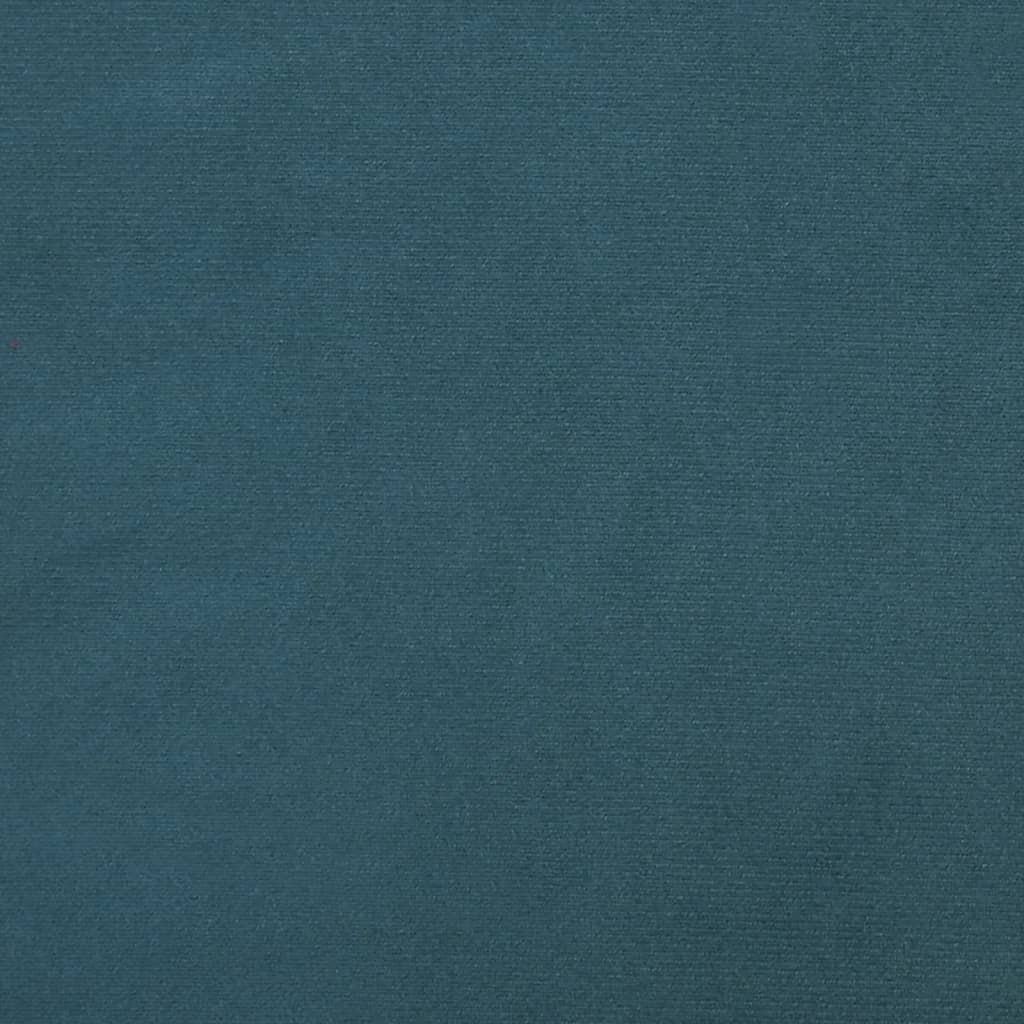 vidaXL Dvosjed na razvlačenje s dva jastuka plavi baršunasti