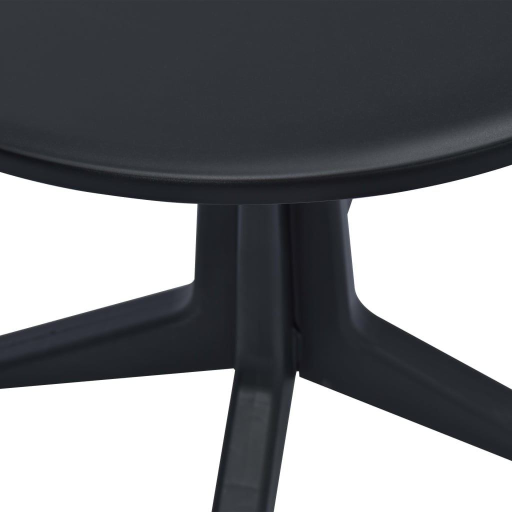 vidaXL Vrtni stol antracit 70 cm plastični