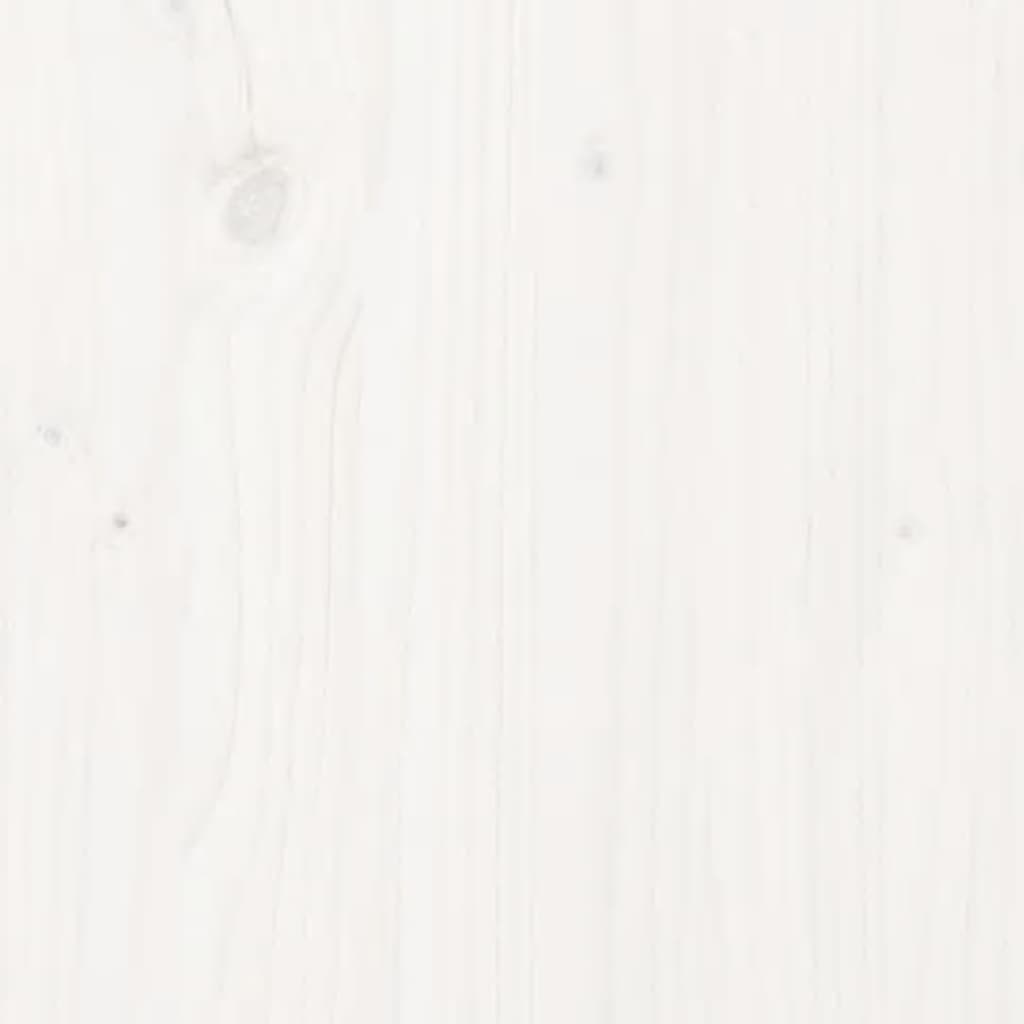 vidaXL Okvir za dječji krevet bijeli 2x(70x140) cm od masivne borovine