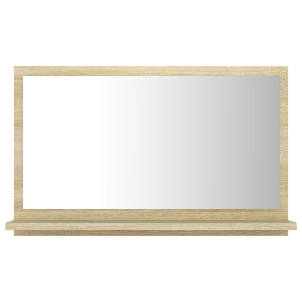 vidaXL Kupaonsko ogledalo boja hrasta 60x10,5x37 cm konstruirano drvo