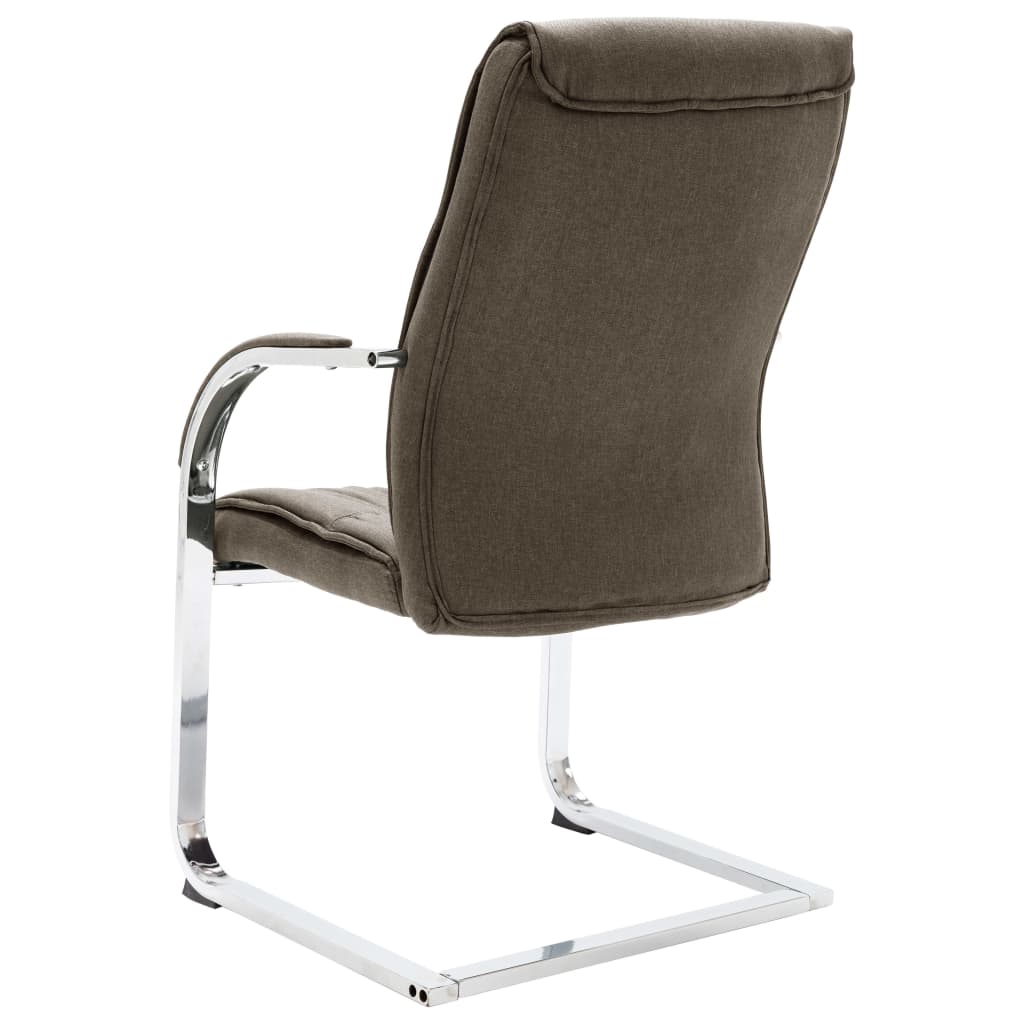 vidaXL Konzolna uredska stolica od tkanine smeđesiva