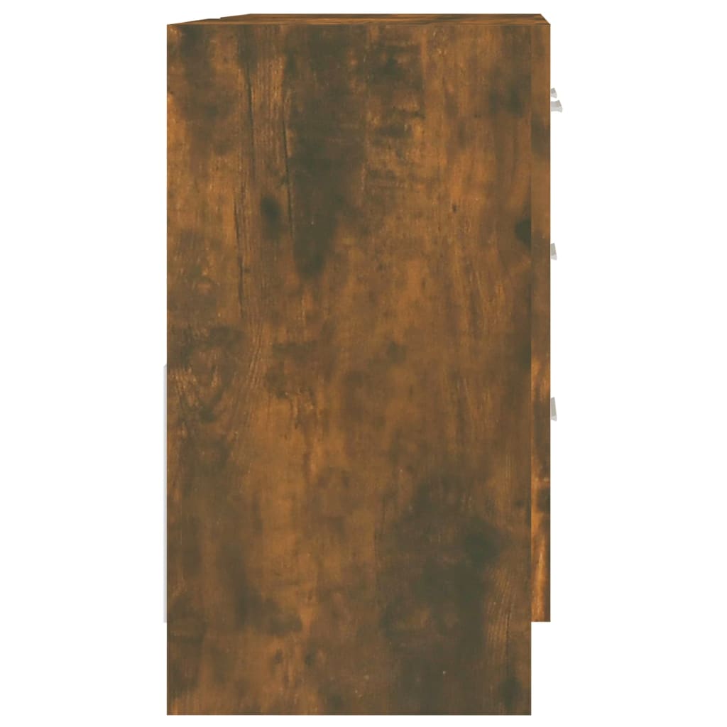 vidaXL Ormarić za umivaonik boja dimljenog hrasta 63x30x54 cm drveni