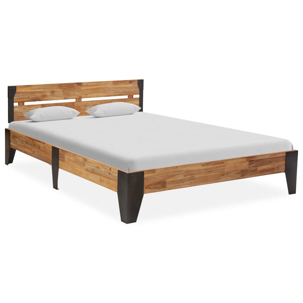 vidaXL Okvir za krevet od masivnog bagremovog drva brušeni 120x200 cm