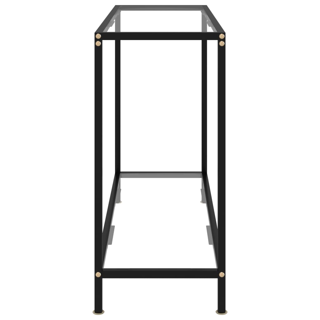 vidaXL Konzolni stol prozirni 100 x 35 x 75 cm od kaljenog stakla
