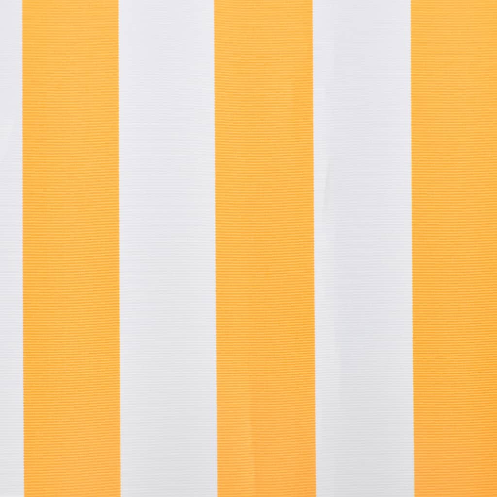 vidaXL Platno za tendu boja suncokreta i bijela 3 x 2,5 m (bez okvira)