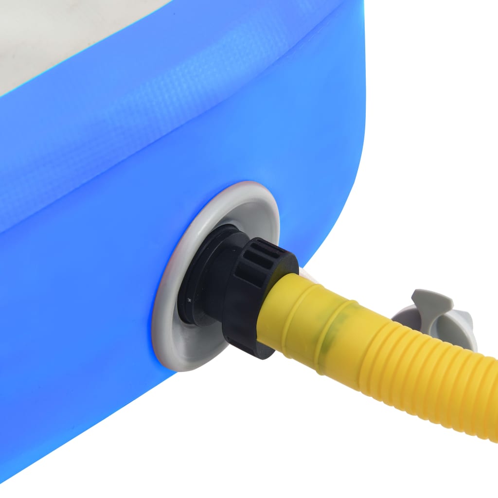 vidaXL Strunjača na napuhavanje s crpkom 600 x 100 x 15 cm PVC plava