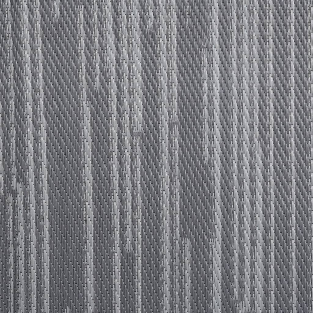 vidaXL Vanjski tepih antracit 140 x 200 cm PP