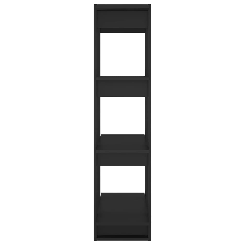 vidaXL Ormarić za knjige / sobna pregrada crni 80 x 30 x 123,5 cm
