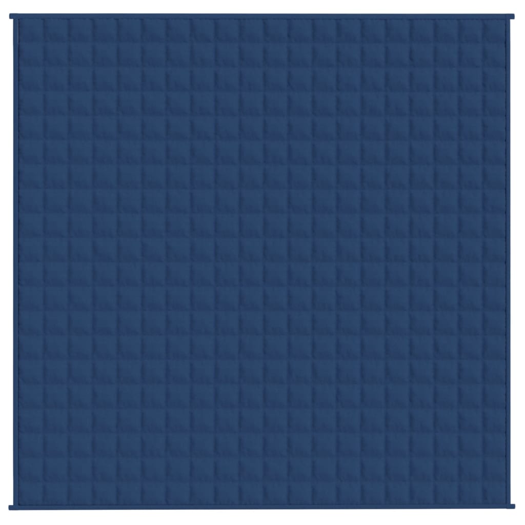 vidaXL Teška deka plava 200x200 cm 9 kg od tkanine