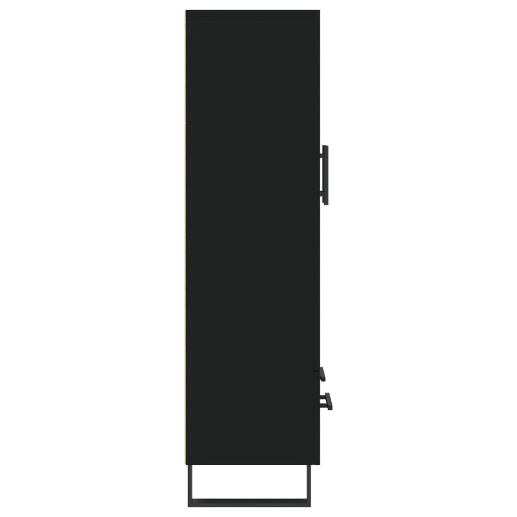 vidaXL Visoka komoda crna 69,5 x 31 x 115 cm od konstruiranog drva