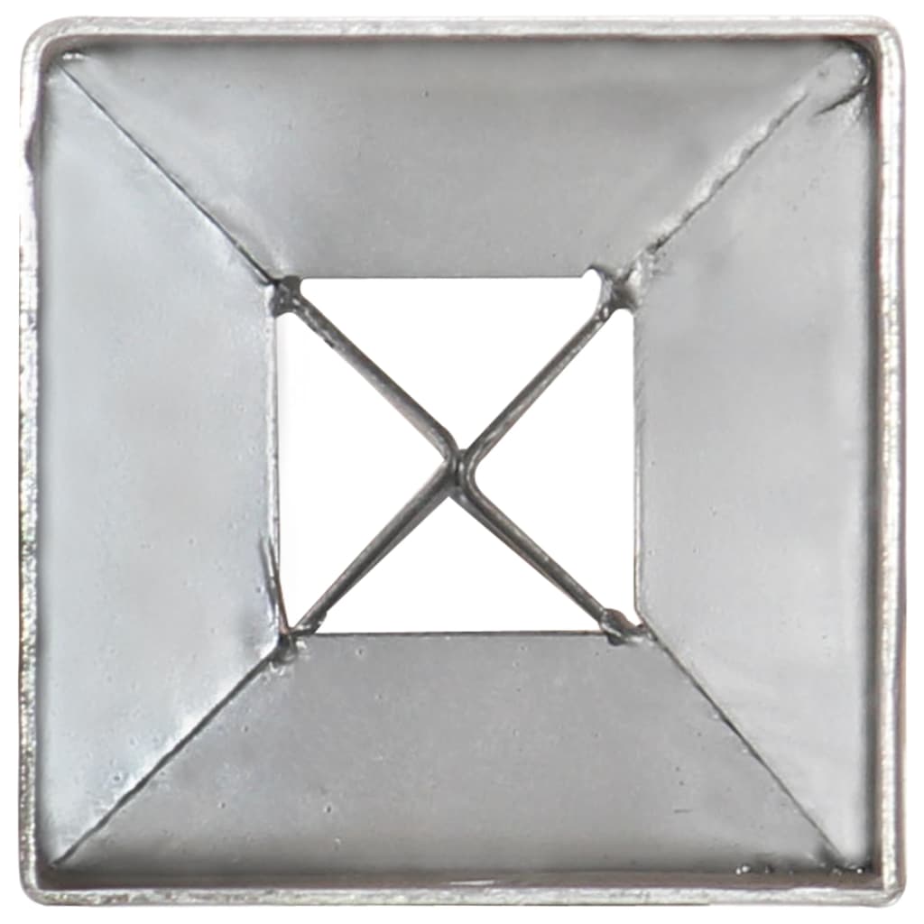 vidaXL Šiljci za tlo 12 kom srebrni 7 x 7 x 90 cm od pocinčanog čelika