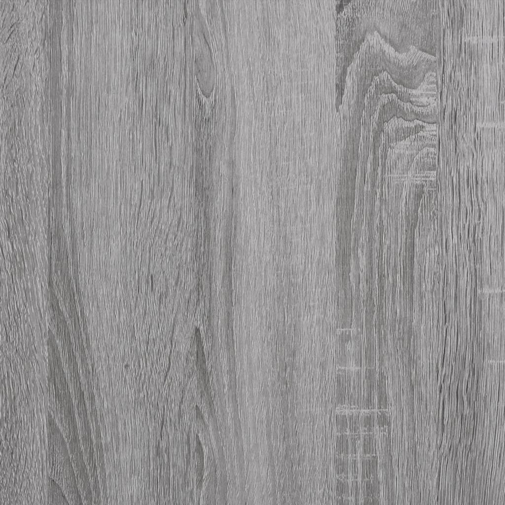 vidaXL Radni stol s policama siva boja hrasta 102 x 45 x 148 cm drveni