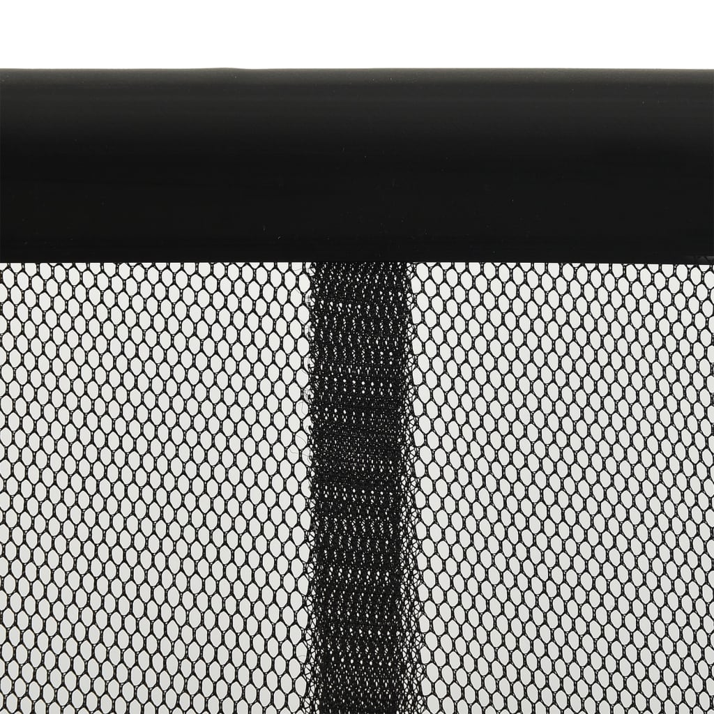 vidaXL Zastor protiv insekata s 10-dijelnom mrežom crni 240 x 240 cm