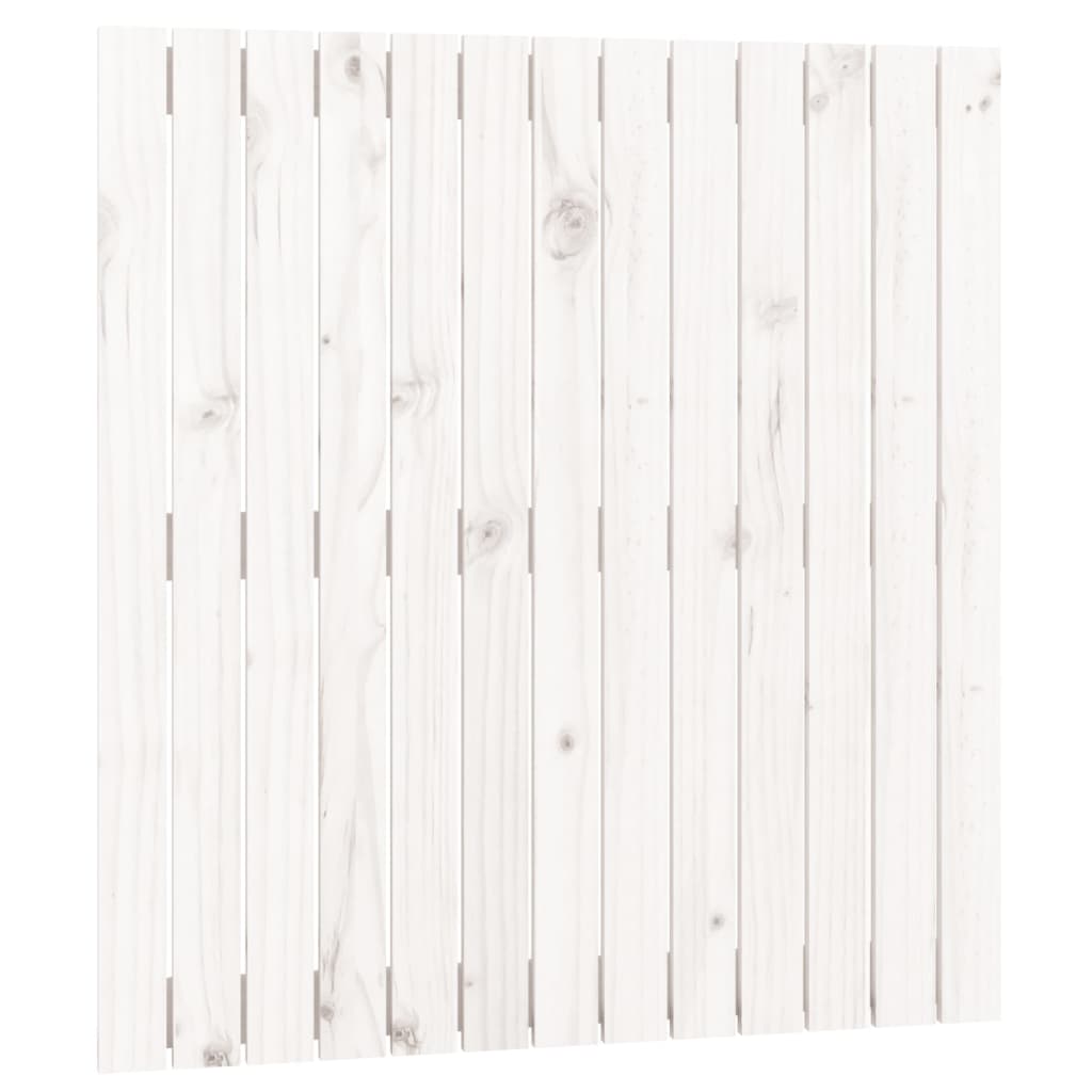 vidaXL Zidno uzglavlje bijelo 82,5x3x90 cm od masivne borovine