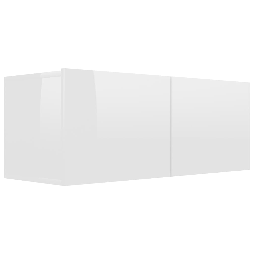 vidaXL TV ormarić sjajni bijeli 80 x 30 x 30 cm od konstruiranog drva