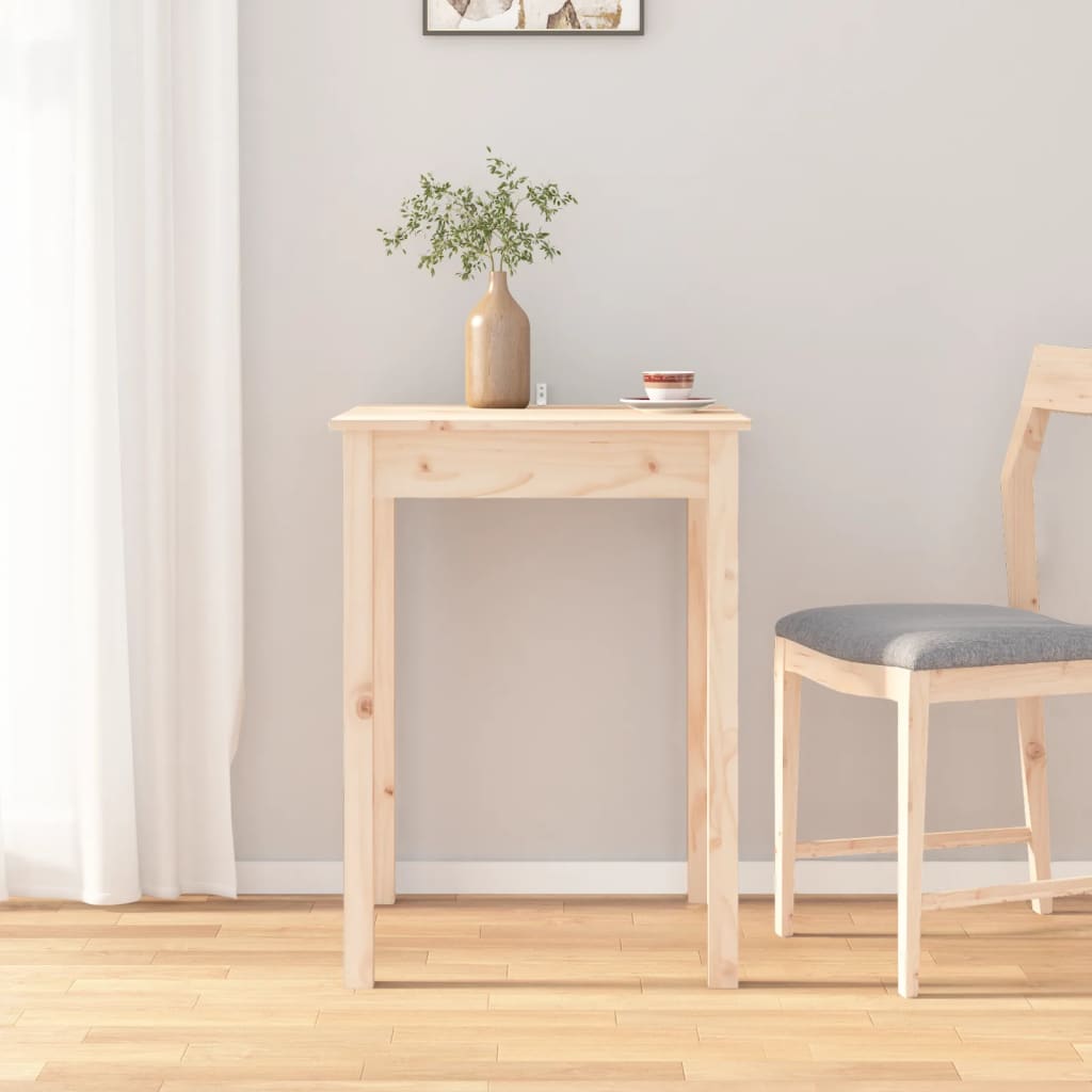 vidaXL Blagovaonski stol 55 x 55 x 75 cm od masivne borovine