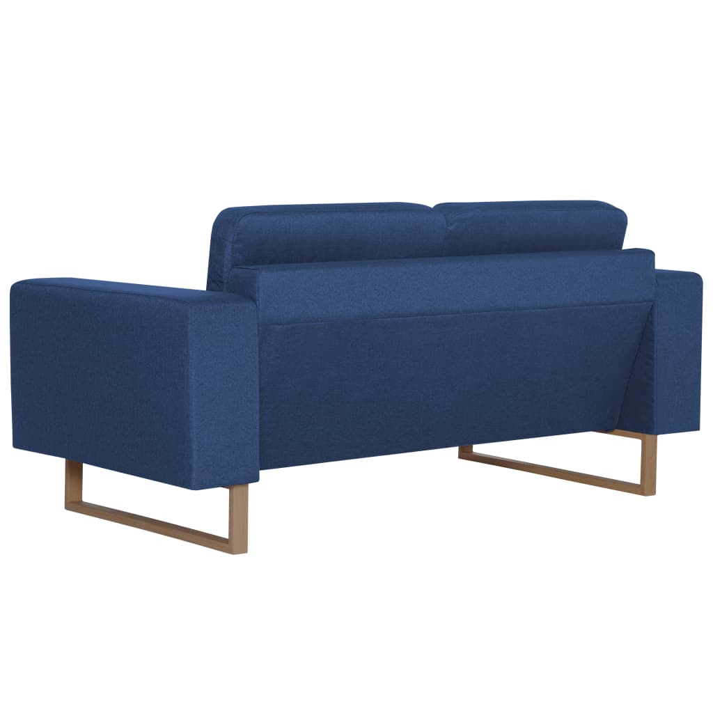 vidaXL 2-dijelni set sofa od tkanine plavi