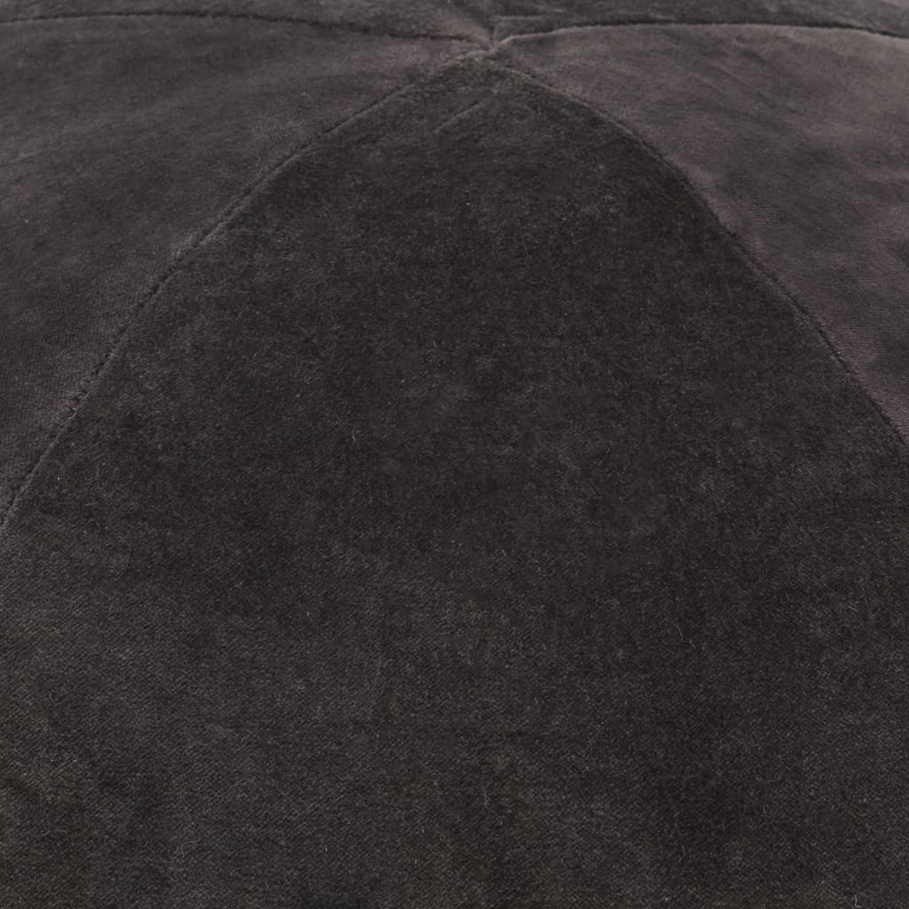 vidaXL Tabure od pamučnog baršuna 50 x 35 cm antracit