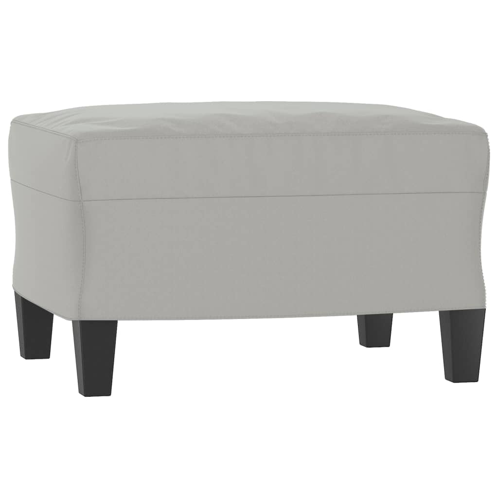 vidaXL 4-dijelni set sofa s jastucima svjetlosivi od mikrovlakana