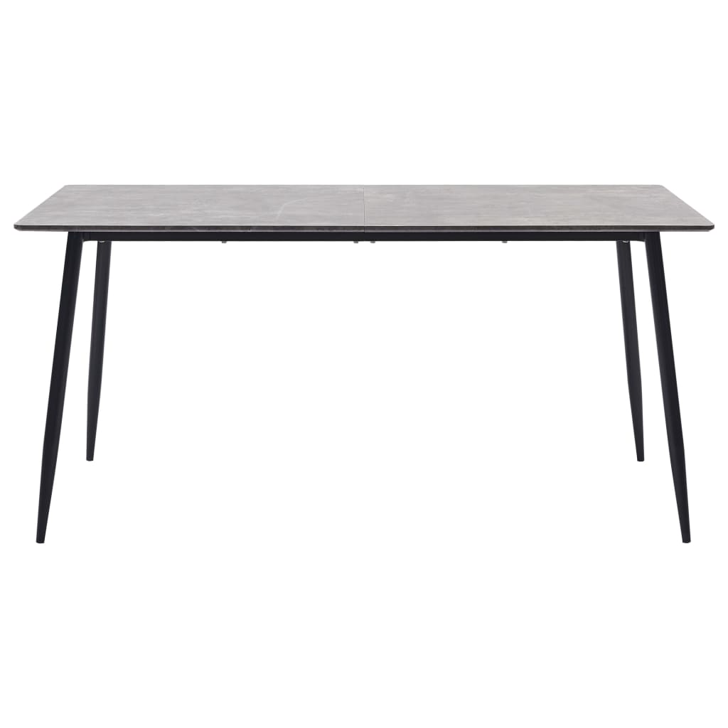 vidaXL Blagovaonski stol sivi 140 x 70 x 75 cm MDF