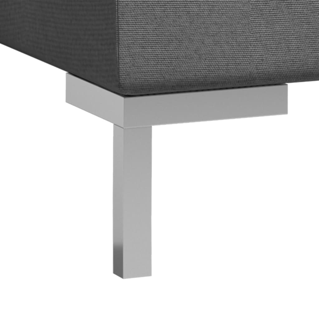 vidaXL 11-dijelni set sofa od tkanine tamnosivi