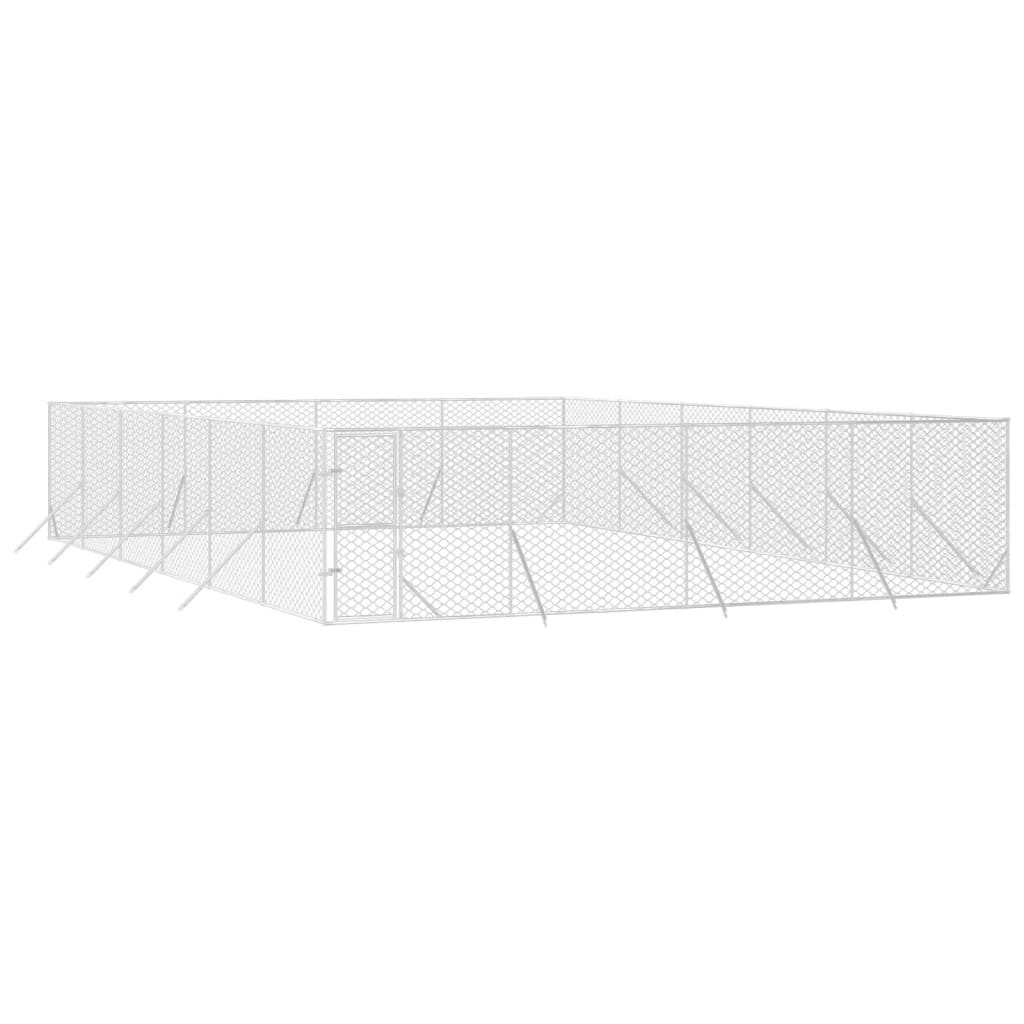 vidaXL Vanjski kavez za pse srebrni 8 x 12 x 2 m od pocinčanog čelika