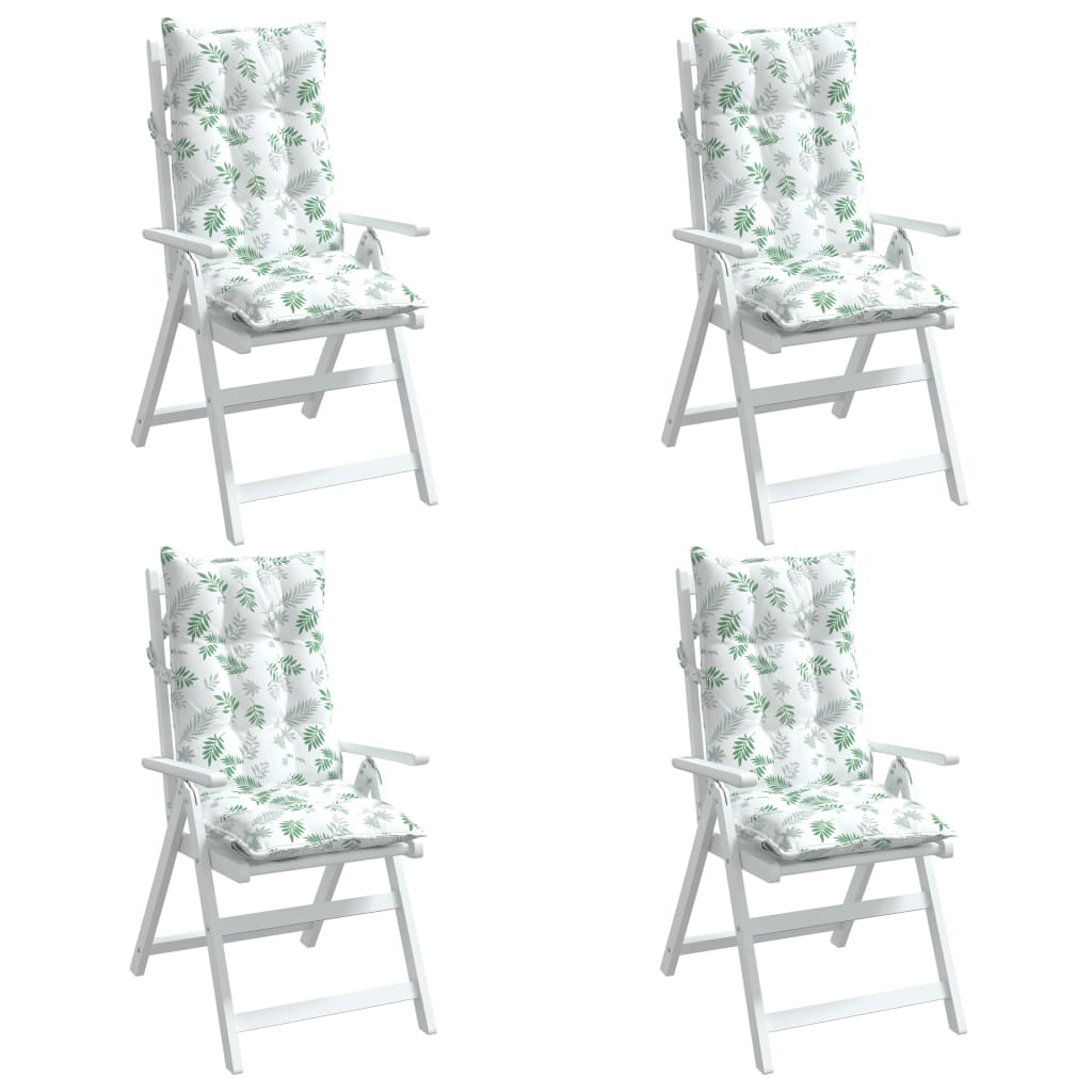 vidaXL Jastuci za visoku stolicu 4 kom uzorak lišća od tkanine Oxford