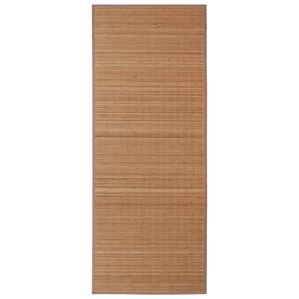 vidaXL Tepih od bambusa 100 x 160 cm smeđi