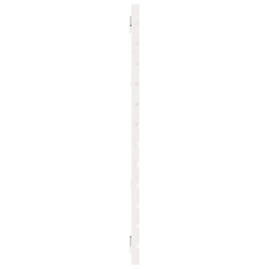 vidaXL Zidno uzglavlje bijelo 206x3x91,5 cm od masivne borovine