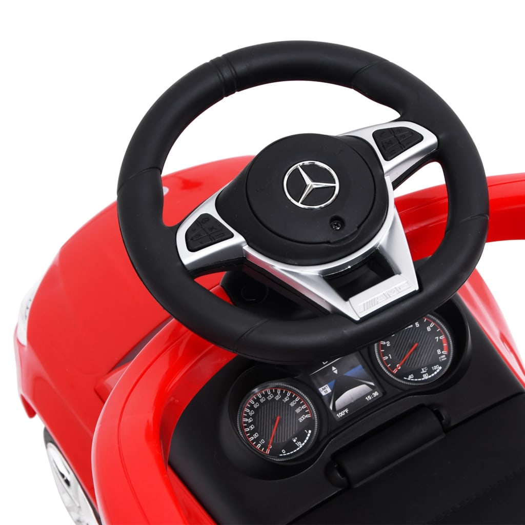 vidaXL Dječji automobil na guranje Mercedes-Benz C63 crveni