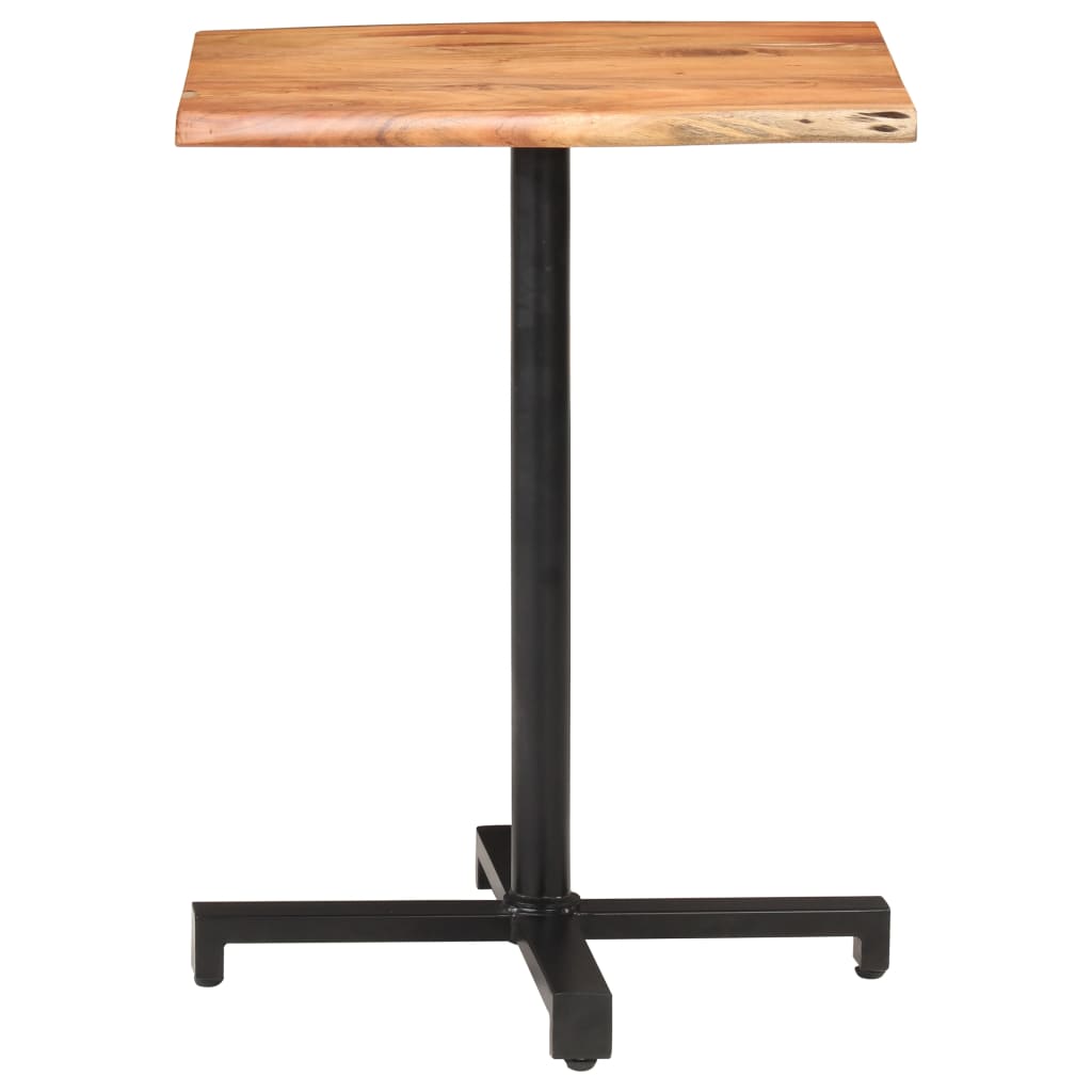 vidaXL Bistro stol sa živim rubovima 60x60x75 cm masivno drvo bagrema