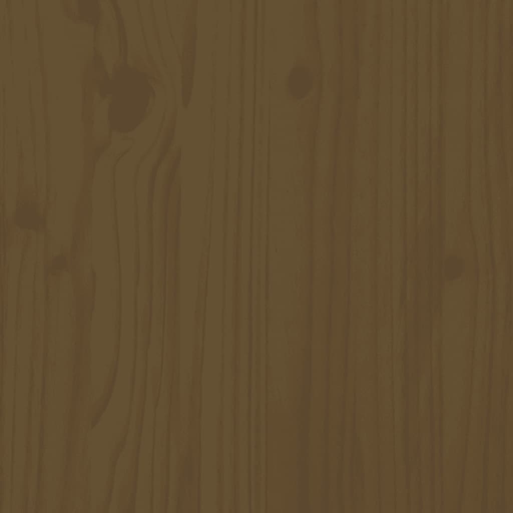 vidaXL Dnevni ležaj od masivne borovine smeđa boja meda 80 x 200 cm