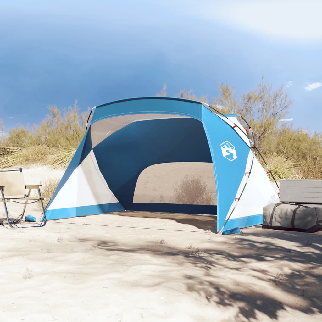 vidaXL Šator za plažu azurnoplavi 274x178x170/148 cm 185T poliesterski