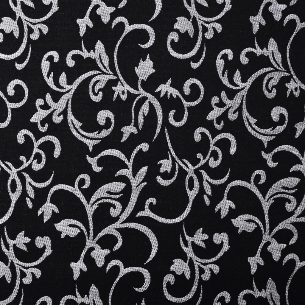 vidaXL Ležaj od tkanine crno bijeli