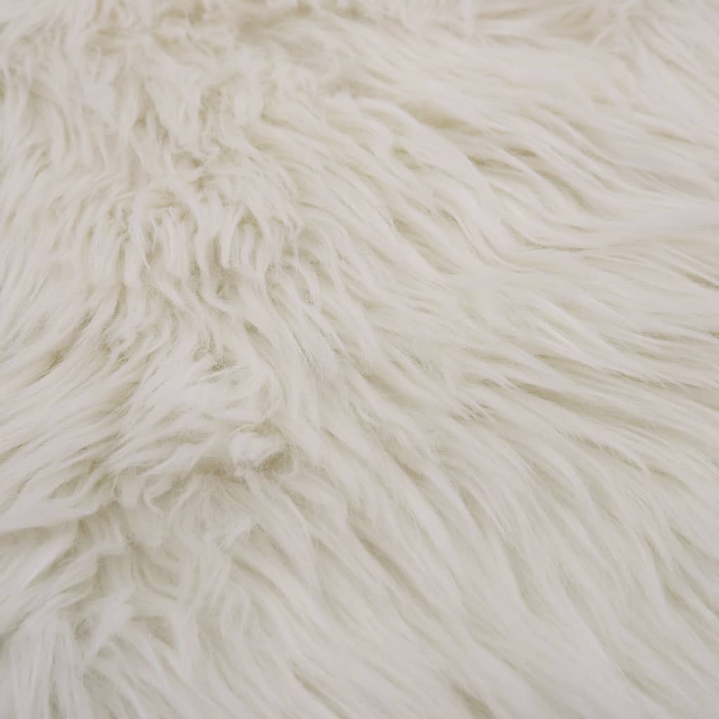 vidaXL Tepih od umjetne ovčje kože 60 x 90 cm bijeli