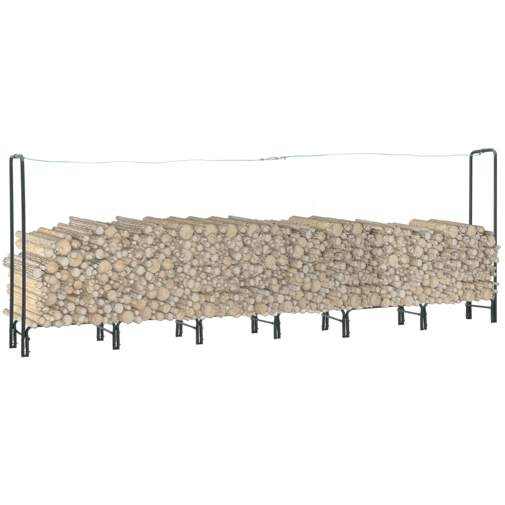 vidaXL Stalak za drva za ogrjev antracit 360 x 35 x 120 cm čelični
