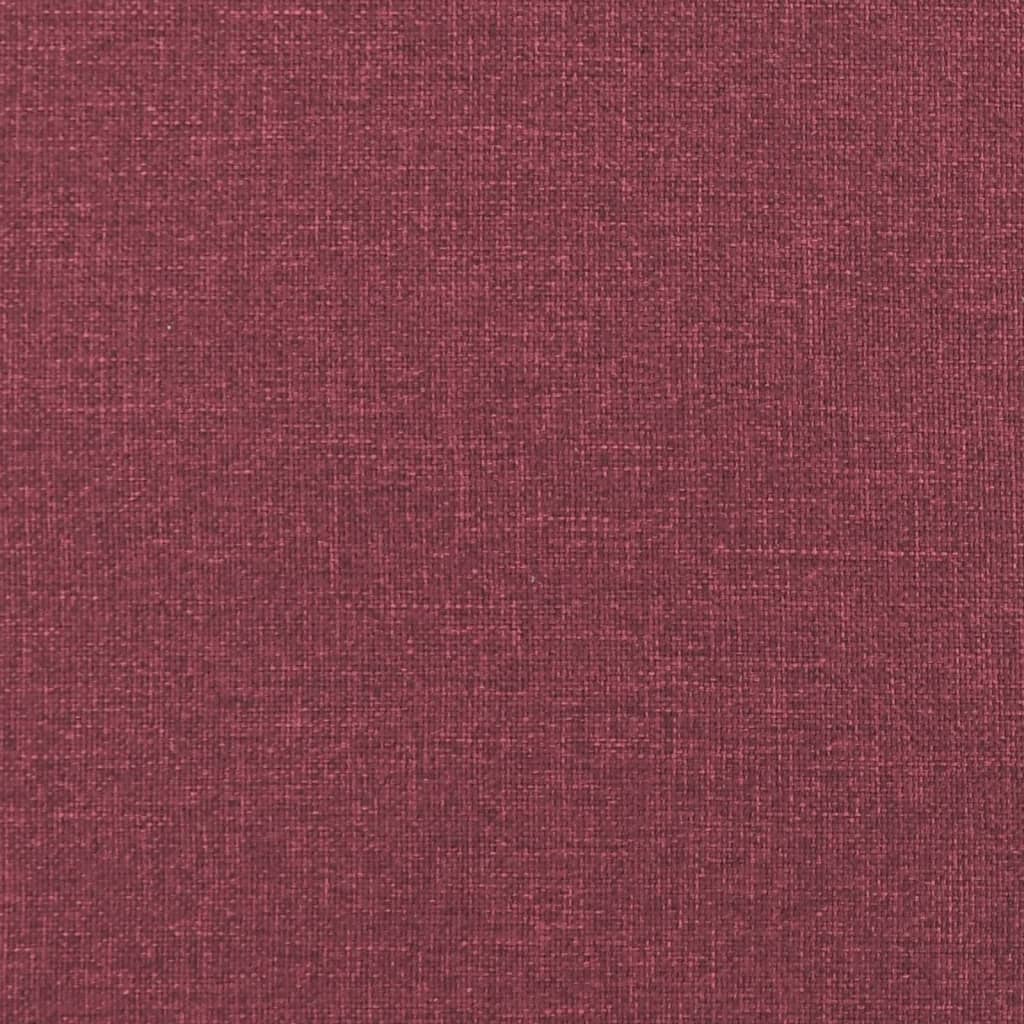 vidaXL Trosjed od tkanine crvena boja vina 180 cm