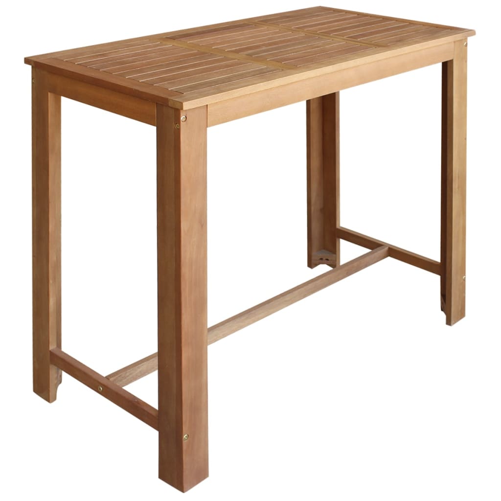 vidaXL 5-dijelni set barskih stolaca i stola od masivnog bagremovog drva