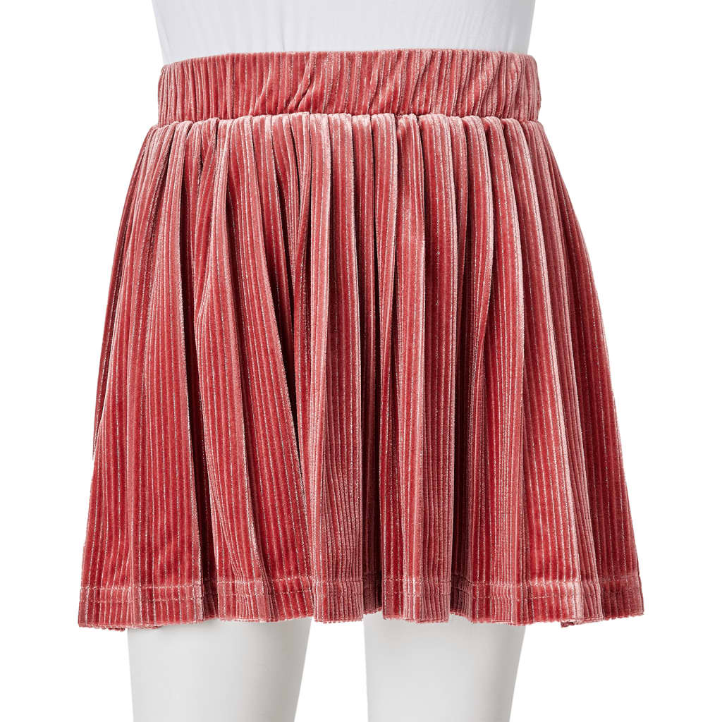 Dječja plisirana suknja srednje ružičasta 92