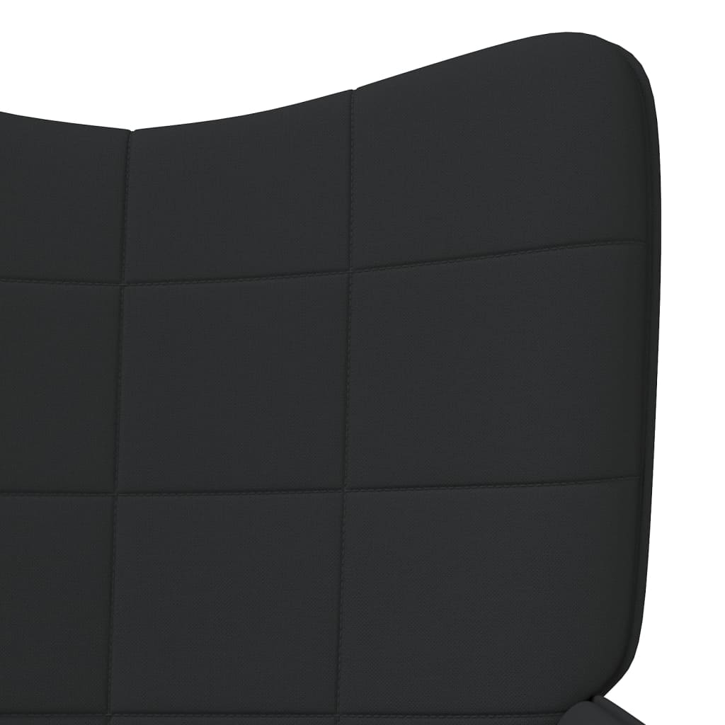 vidaXL Stolica za opuštanje crna od tkanine