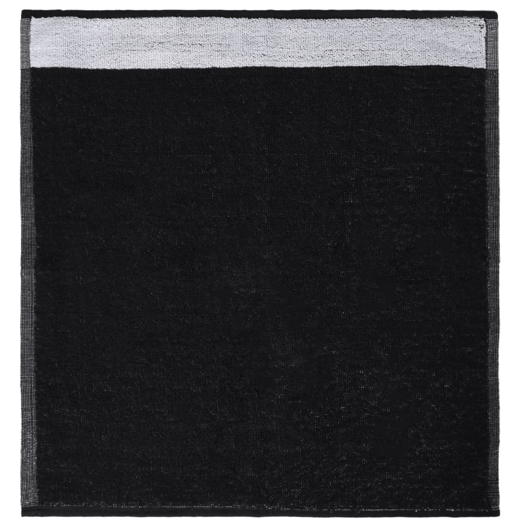 vidaXL Set ručnika od 12 komada crni pamučni