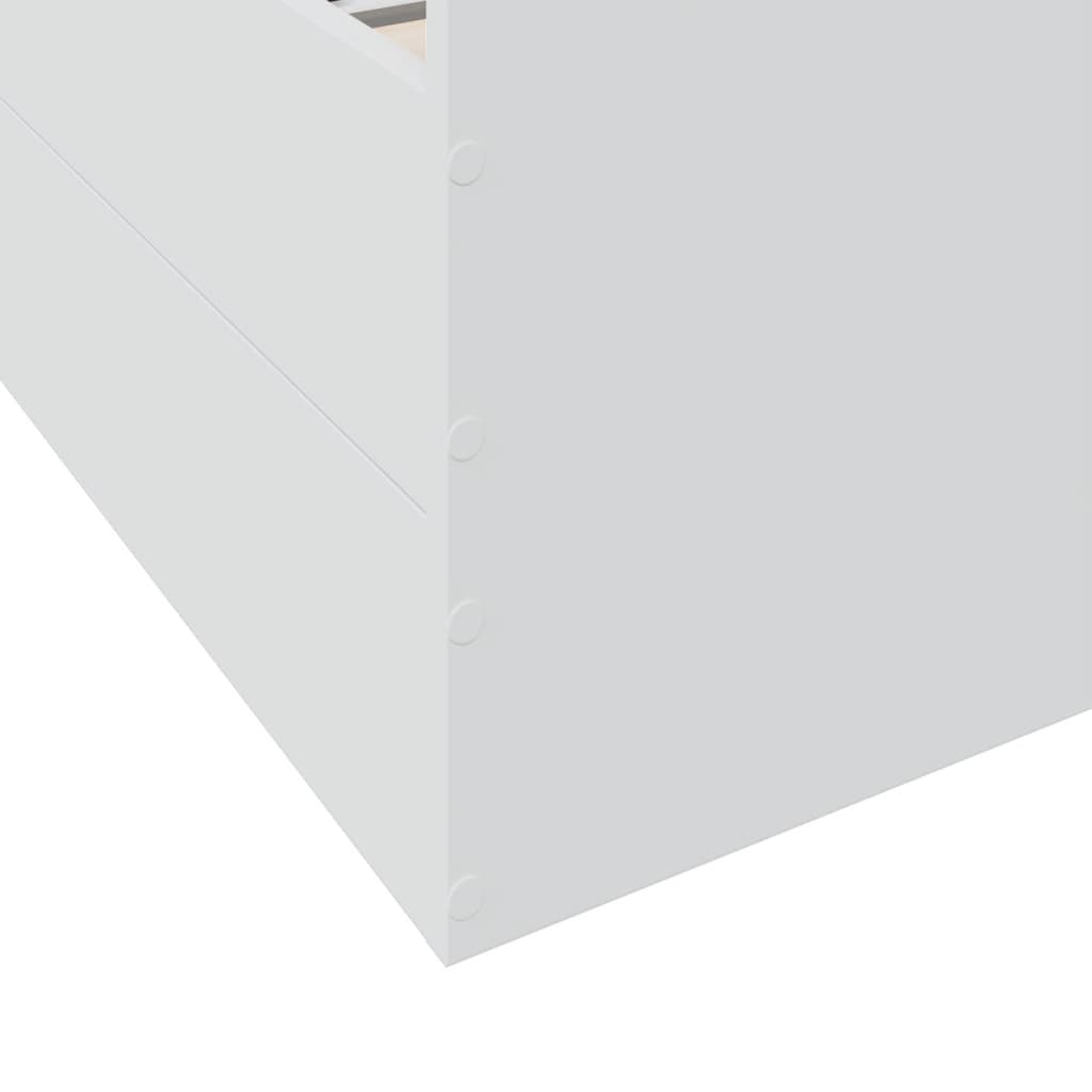 vidaXL Okvir kreveta s ladicama bijeli 180 x 200 cm konstruirano drvo