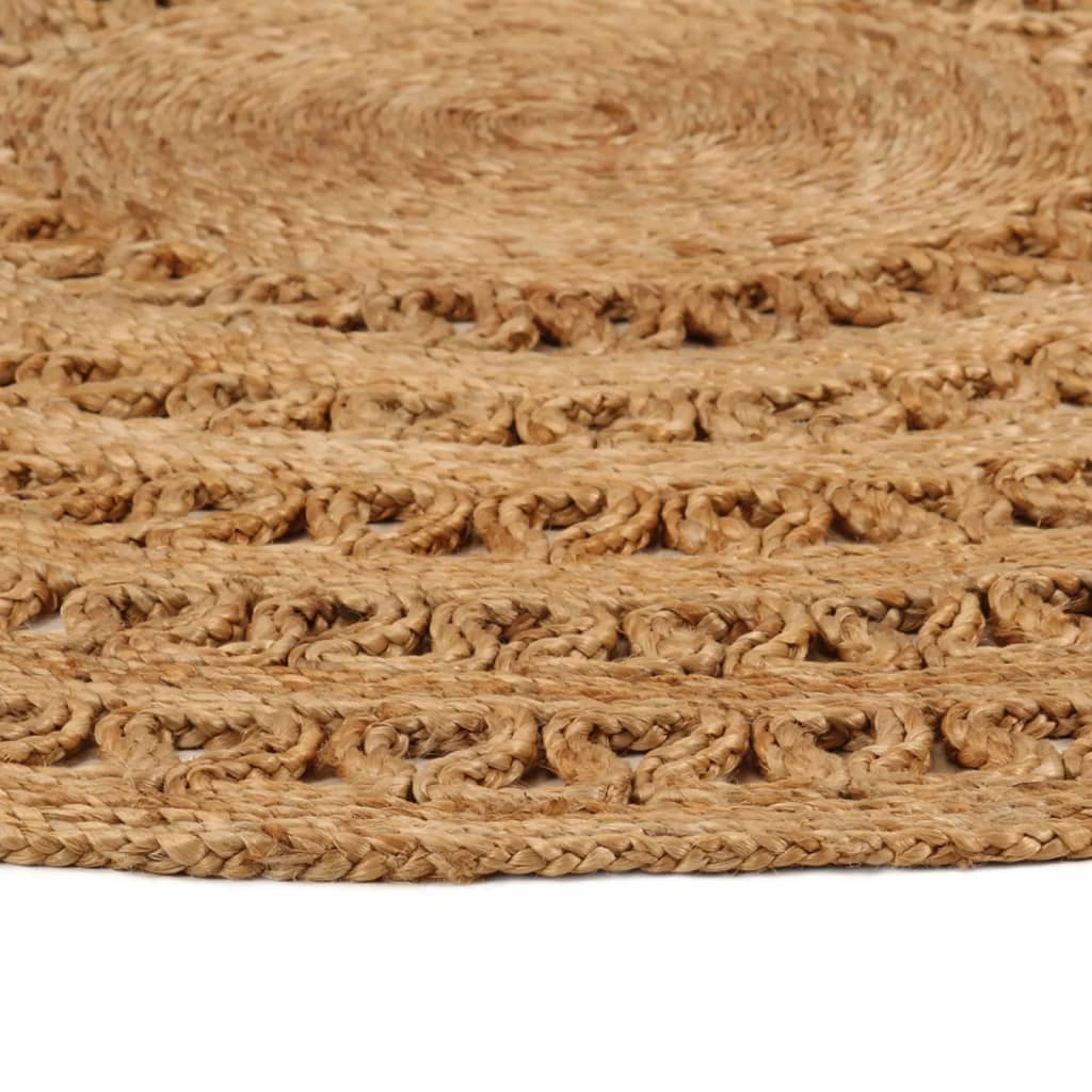 vidaXL Ukrasni ručno pleteni tepih od jute 150 cm okrugli