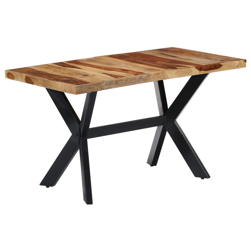 vidaXL Blagovaonski stol od masivnog drva šišama 140 x 70 x 75 cm