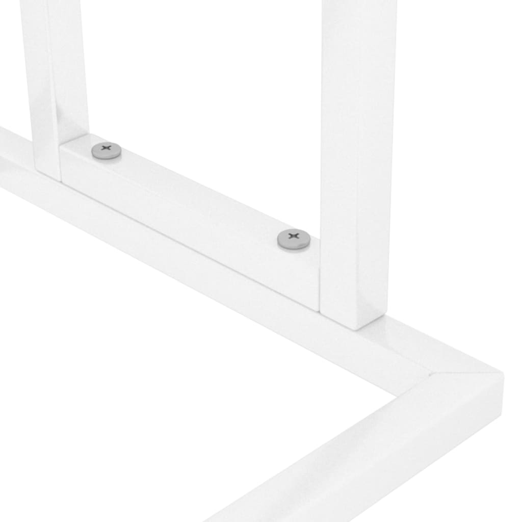 vidaXL Samostojeći stalak za ručnike bijeli 48 x 24 x 78,5 cm željezni