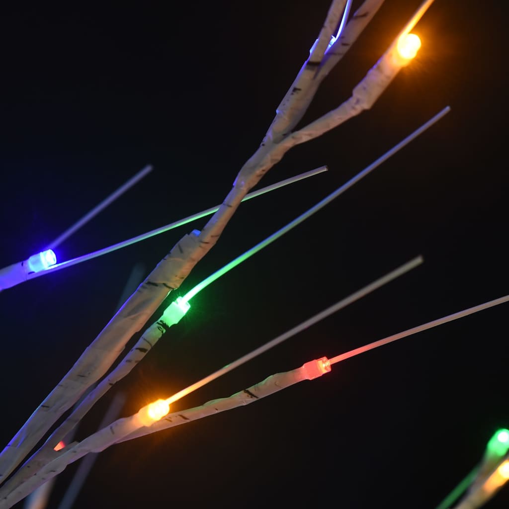 vidaXL Božićno drvce 200 LED žarulja 2,2 m šarene s izgledom vrbe