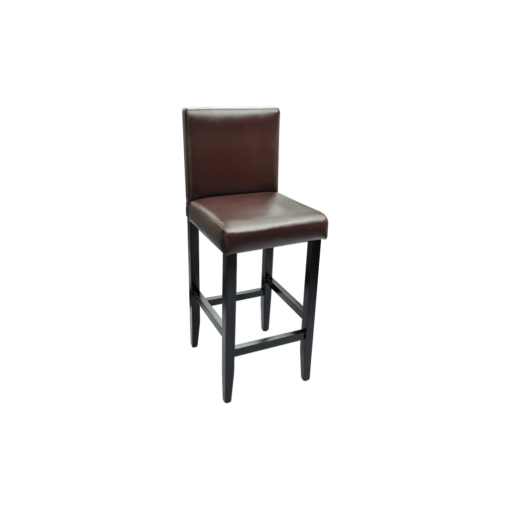 vidaXL Barski stolci od umjetne kože 4 kom tamnosmeđi