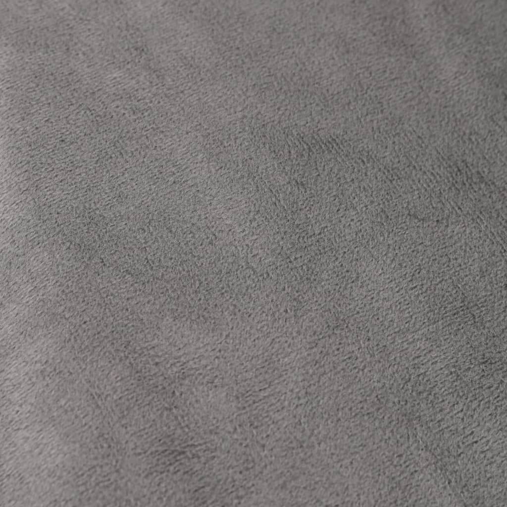 vidaXL Teška deka s navlakom siva 135 x 200 cm 6 kg od tkanine